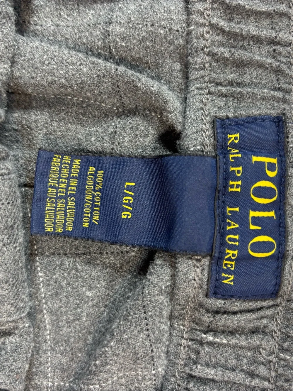 Ralph Lauren Gray Plaid Drawstring Lounge Pants
